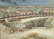Vincent Van Gogh Outskirts of Paris near Montmartre (nn04) Spain oil painting reproduction